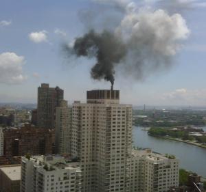 An Upper East Side building burning No. 6 heating oil, courtesy of Isabelle Silverman, Environmental Defense Fund.